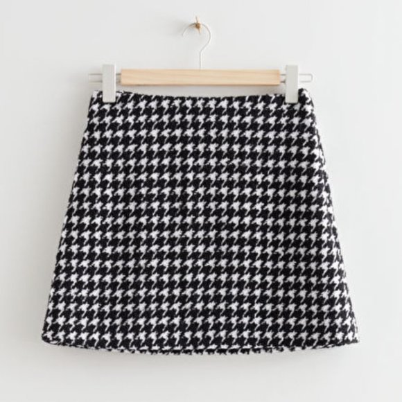 & Other Stories Dresses & Skirts - LIKE NEW & Other Stories Tweed Mini Skirt | Houndstooth | Size 8